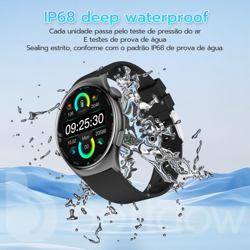 BETTDOW Smart Watch Mulheres Homens Bluetooth GPS Resposta Chamada Modo Esportivo IP67 À Prova D 'Água
